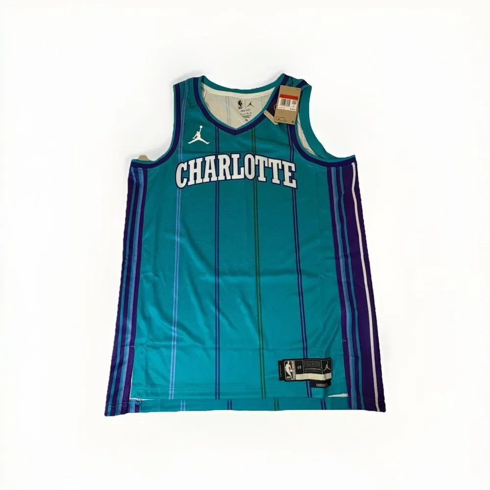 NWT Charlotte Hornets Jordan Classic Edition Swingman Jersey Men’s L 48